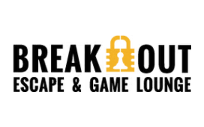 Breakout Escape & Game Lounge logo - Saskatoon gaming venue.